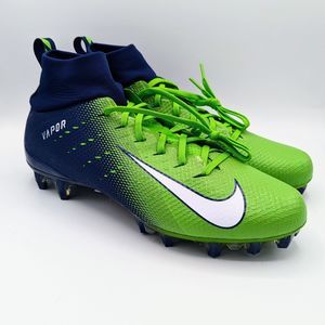 Nike Vapor Untouchable Pro 3 Cleats Seahawks Green Navy AO3021-400 Mens Size 11